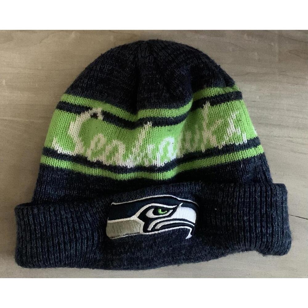 Seattle Seahawks NFL Woman's Beanie Knit Winter Hat